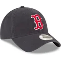 new-era-izvita-periferiya-9twenty-core-classic-boston-red-sox-mlb-tmnosinya-reguliruema-shapka