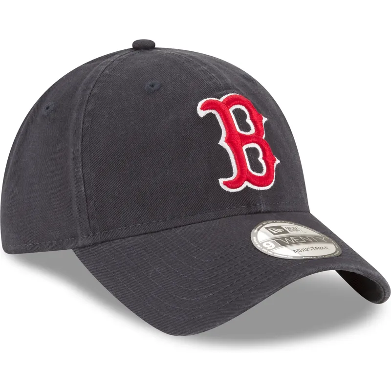 justerbar-morkebla-buet-kasket-9twenty-core-classic-boston-red-sox-mlb-fra-new-era