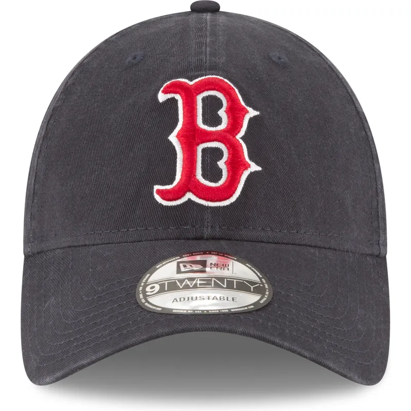justerbar-morkebla-buet-kasket-9twenty-core-classic-boston-red-sox-mlb-fra-new-era