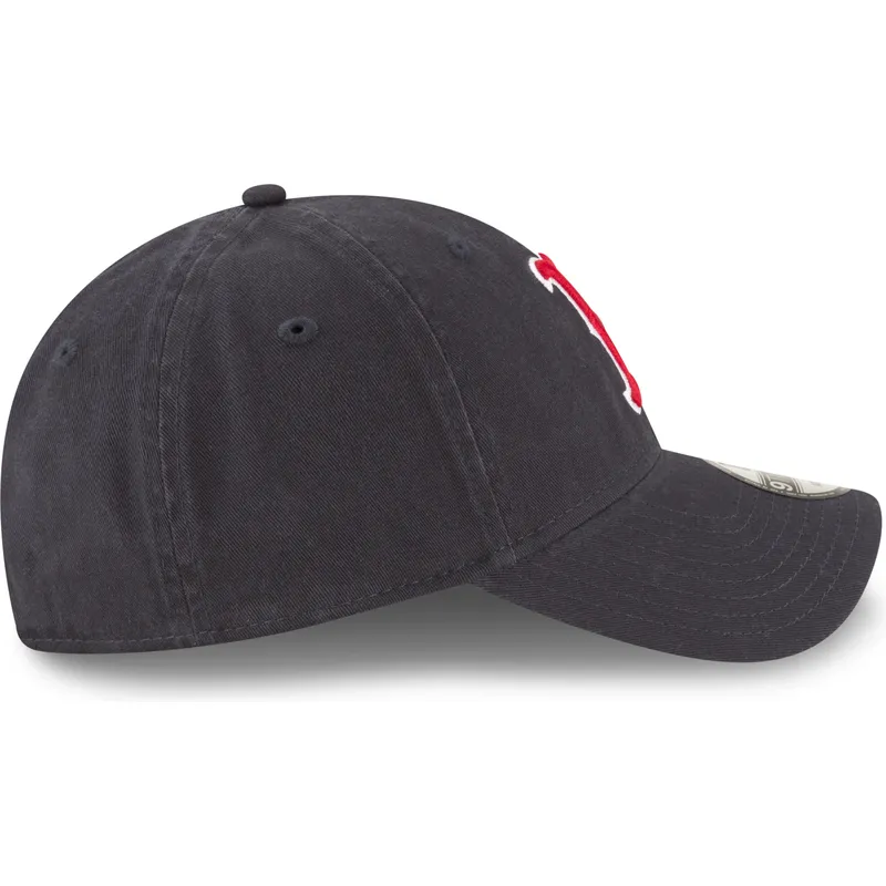 justerbar-morkebla-buet-kasket-9twenty-core-classic-boston-red-sox-mlb-fra-new-era