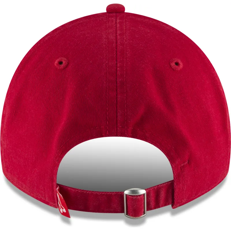 shapka-izvita-chervena-reguliruem-9twenty-core-classic-na-boston-red-sox-mlb-ot-new-era