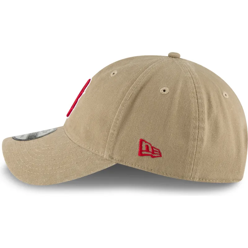 shapka-izvita-kafyav-reguliruema-9twenty-core-classic-na-boston-red-sox-mlb-ot-new-era