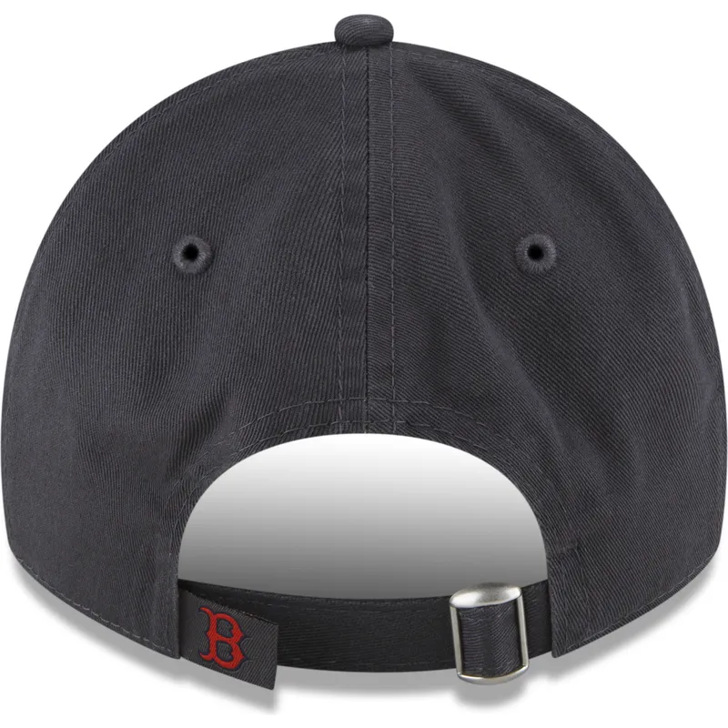 new-era-izvita-kozirka-cherveno-logo-9twenty-core-classic-boston-red-sox-mlb-siva-reguliruema-shapka