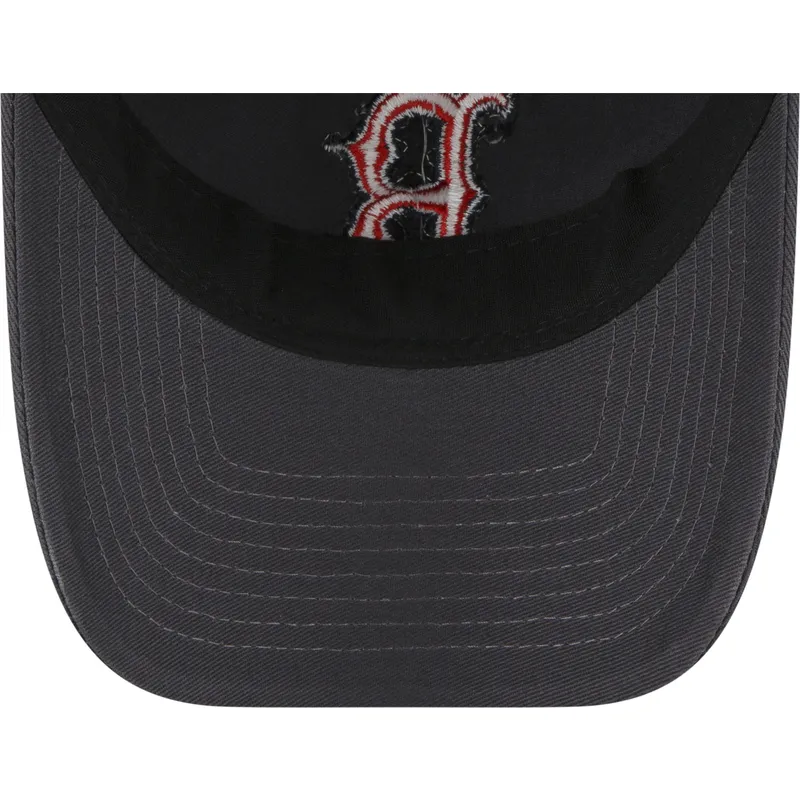 new-era-izvita-kozirka-cherveno-logo-9twenty-core-classic-boston-red-sox-mlb-siva-reguliruema-shapka