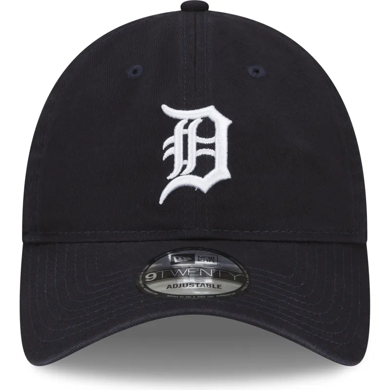 justerbar-marinebla-buet-kasket-9twenty-core-classic-fra-detroit-tigers-mlb-fra-new-era
