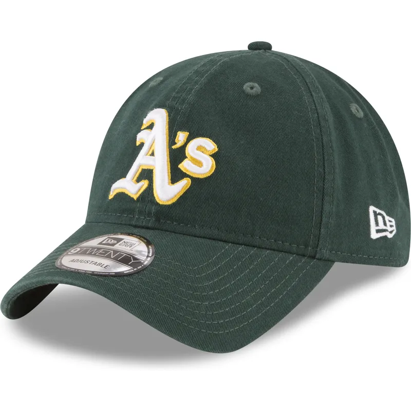 shapka-izvita-zelena-reguliruem-9twenty-core-classic-na-oakland-athletics-mlb-ot-new-era