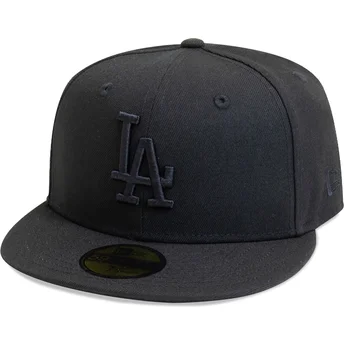 Шапка плоска черна прилепнала 59FIFTY League Essential на Los Angeles Dodgers MLB от New Era