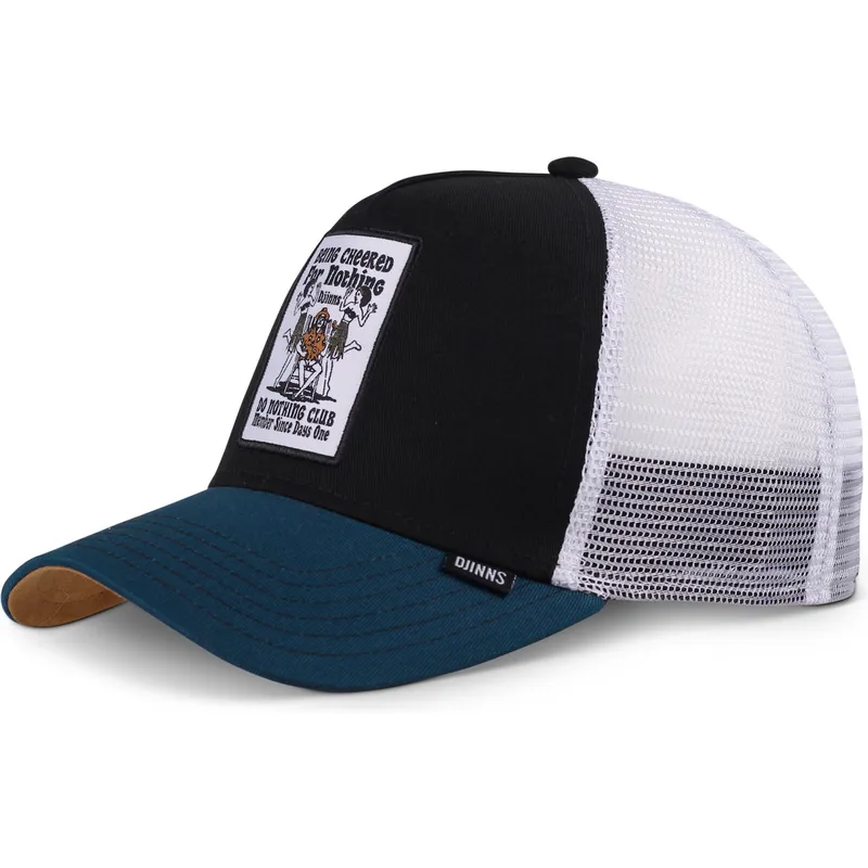 gorra-trucker-sort-hvid-og-bla-being-cheered-hft-fra-djinns