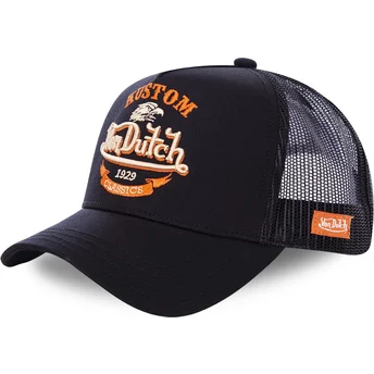 Шапка извита тракер черна снапбек за деца EAG BLK от Von Dutch