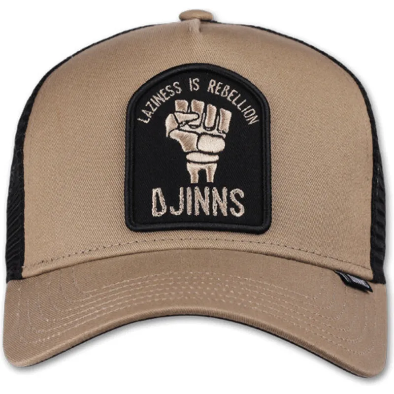 gorra-trucker-beige-og-sort-rebellion-hft-fra-djinns