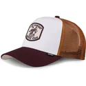 gorra-trucker-hvid-brun-og-granat-coffee-club-hft-fra-djinns