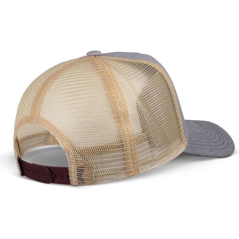 gra-og-beige-trucker-kasket-coffee-club-hft-fra-djinns