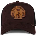 braune-und-schwarze-trucker-kappe-lazy-classic-hft-von-djinns