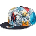 shapka-ploska-mnogocveten-snapbek-9fifty-spring-na-new-york-yankees-mlb-ot-new-era