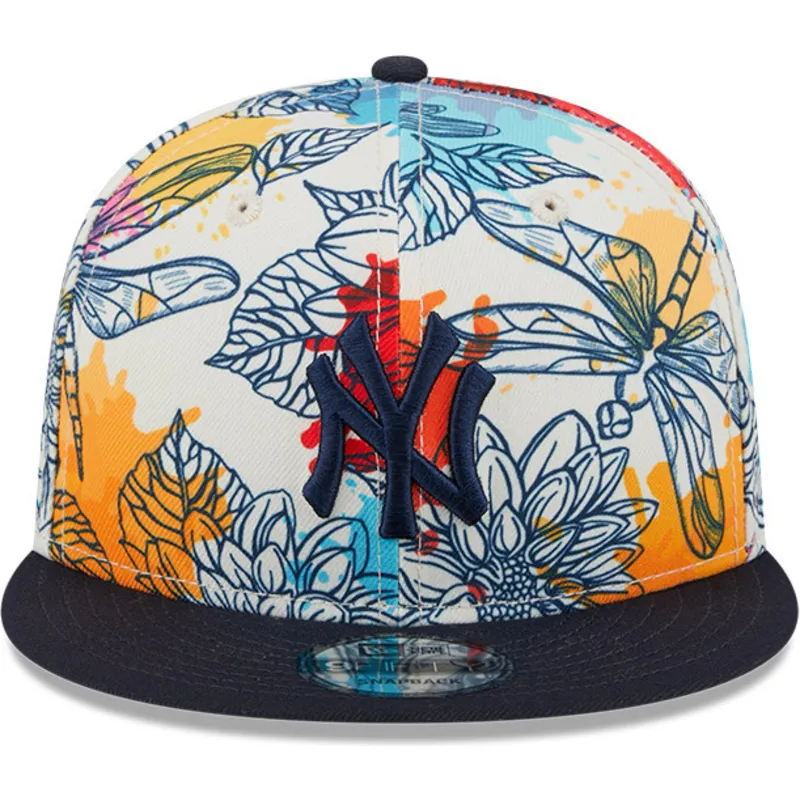 shapka-ploska-mnogocveten-snapbek-9fifty-spring-na-new-york-yankees-mlb-ot-new-era
