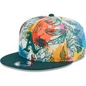 shapka-ploska-mnogocveten-snapbek-9fifty-spring-na-oakland-athletics-mlb-ot-new-era