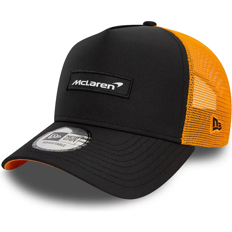 shapka-izvita-traker-cherna-snapbek-9forty-a-frame-patch-front-na-mclaren-racing-formula-1-ot-new-era