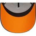 schwarze-und-orangefarbene-9forty-a-frame-patch-front-trucker-kappe-von-mclaren-racing-formula-1-von-new-era