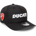 shapka-izvita-cherna-snapbek-9fifty-ripstop-na-ducati-motor-motogp-ot-new-era