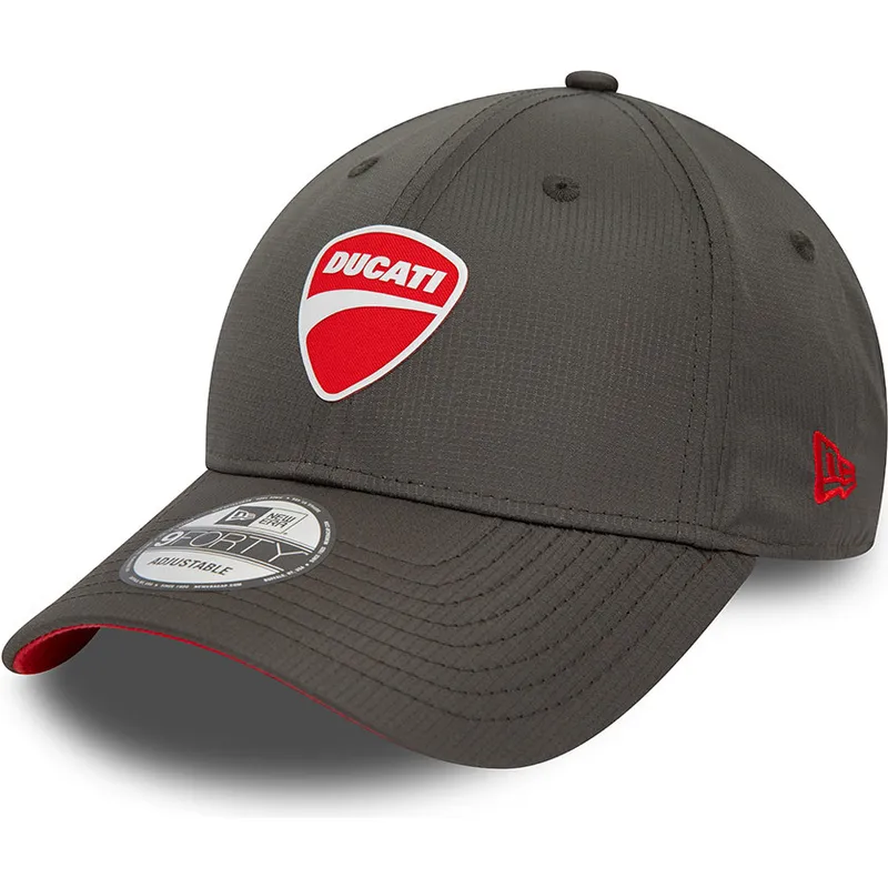 shapka-izvita-cherna-reguliruem-9forty-ripstop-na-ducati-motor-motogp-ot-new-era