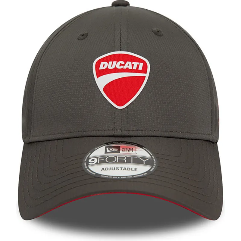 shapka-izvita-cherna-reguliruem-9forty-ripstop-na-ducati-motor-motogp-ot-new-era
