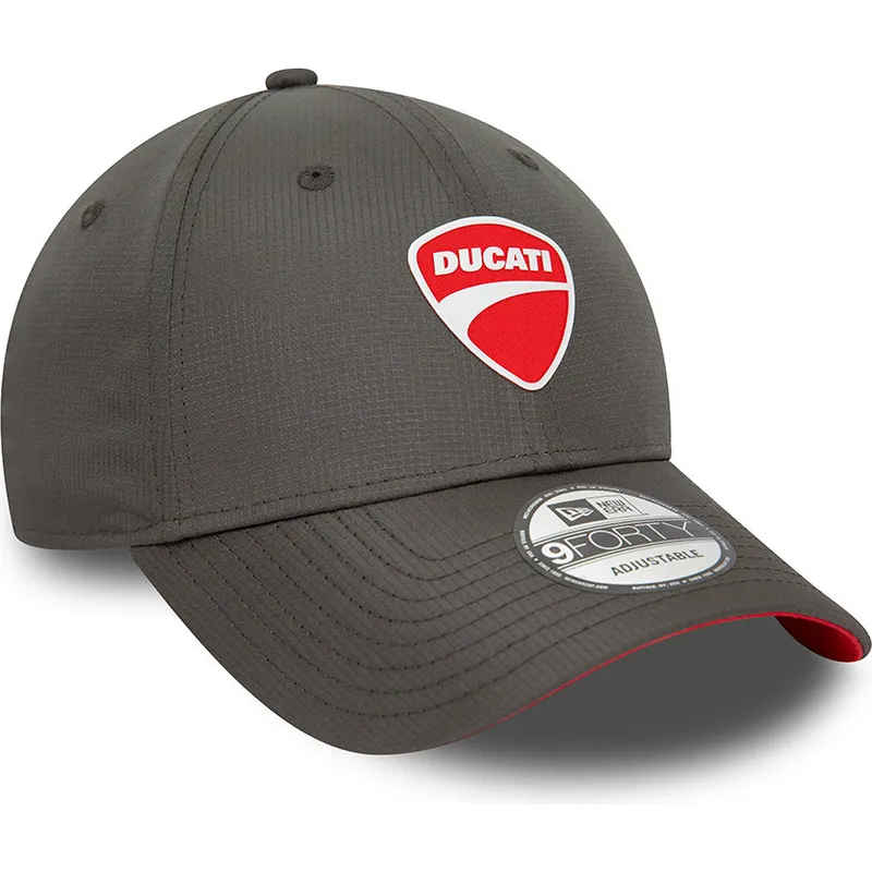 shapka-izvita-cherna-reguliruem-9forty-ripstop-na-ducati-motor-motogp-ot-new-era