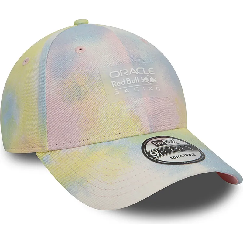 shapka-izvita-mnogocveten-snapbek-9forty-tie-dye-denim-na-red-bull-racing-formula-1-ot-new-era