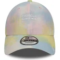 9forty-tie-dye-denim-snapback-kappe-mit-gebogenem-schirm-in-multicolor-von-red-bull-racing-formula-1-von-new-era