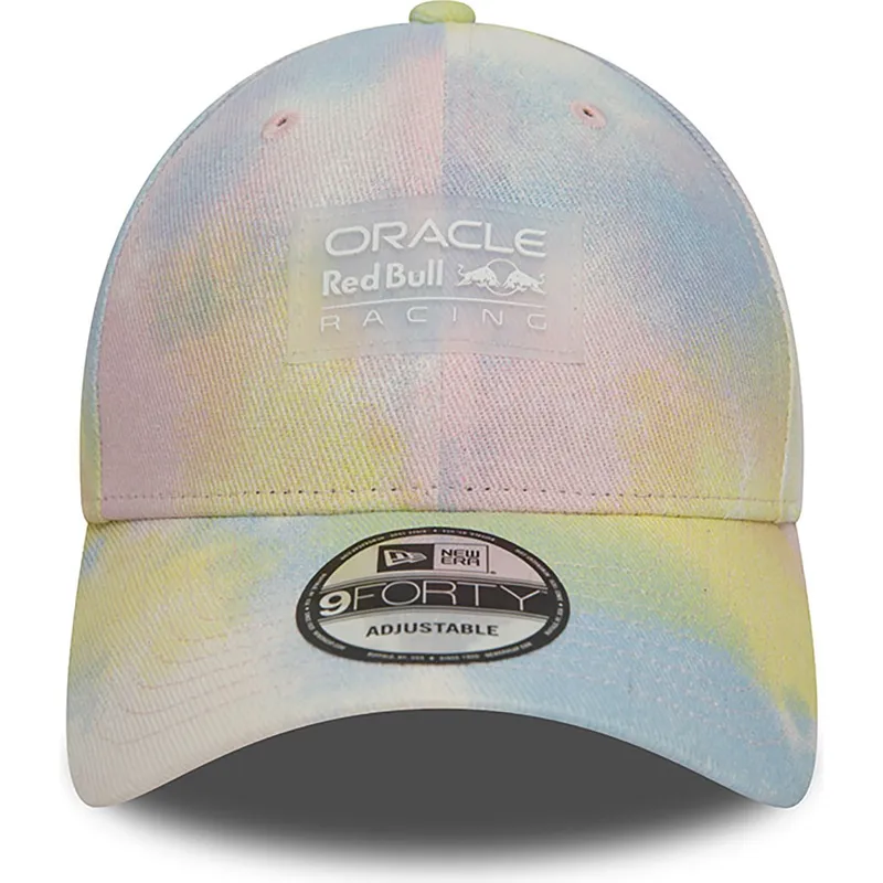 shapka-izvita-mnogocveten-snapbek-9forty-tie-dye-denim-na-red-bull-racing-formula-1-ot-new-era