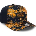 shapka-izvita-oranzhev-snapbek-9fifty-all-over-print-na-red-bull-racing-formula-1-ot-new-era