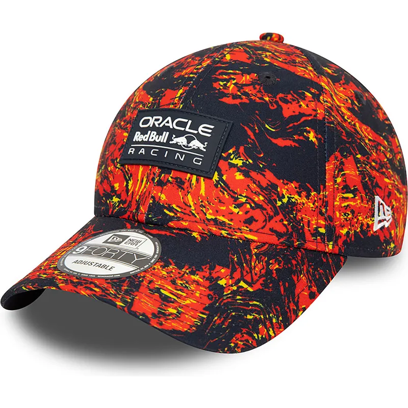 shapka-izvita-chervena-reguliruem-9forty-all-over-print-na-red-bull-racing-formula-1-ot-new-era