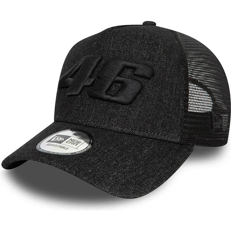 shapka-izvita-cherna-snapbek-9forty-a-frame-denim-na-valentino-rossi-vr46-motogp-ot-new-era