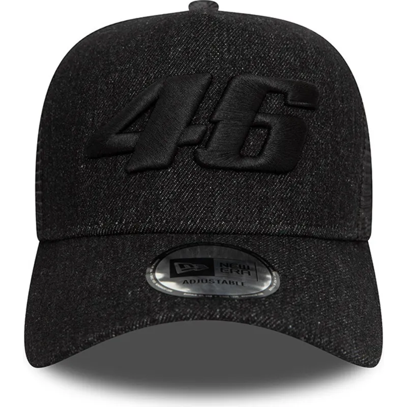 shapka-izvita-cherna-snapbek-9forty-a-frame-denim-na-valentino-rossi-vr46-motogp-ot-new-era