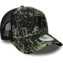 shapka-izvita-traker-cherna-snapbek-9forty-a-frame-poly-print-na-valentino-rossi-vr46-motogp-ot-new-era