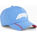 puma-formel-1-bb-pro-blaue-snapback-kappe-mit-gebogenem-schirm