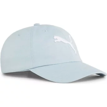 Gorra curva azul claro ajustable Essentials Cat Logo BB de Puma