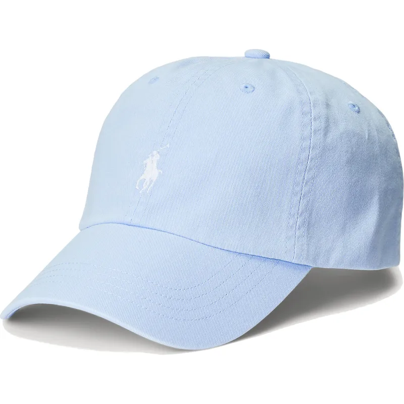 polo-ralph-lauren-shapka-s-izvita-kozirka-byalo-logo-cotton-chino-classic-sport-svetlosinya-reguliruema