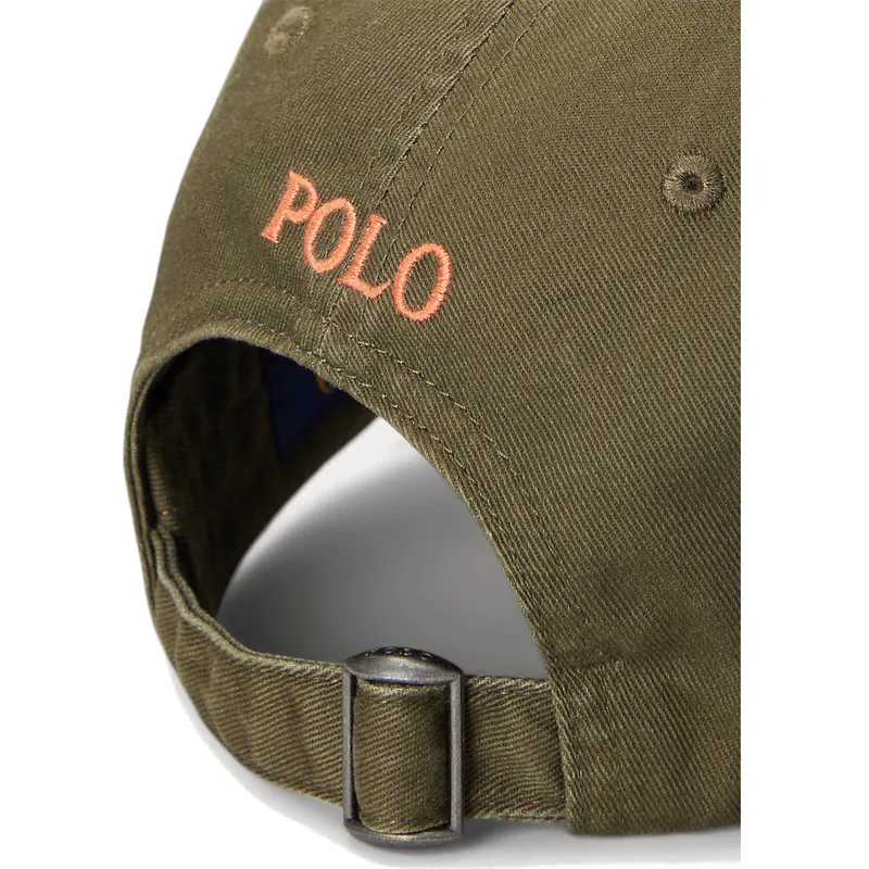 polo-ralph-lauren-shapka-s-izvita-kozirka-oranzhevo-logo-cotton-chino-classic-sport-zelena-reguliruema