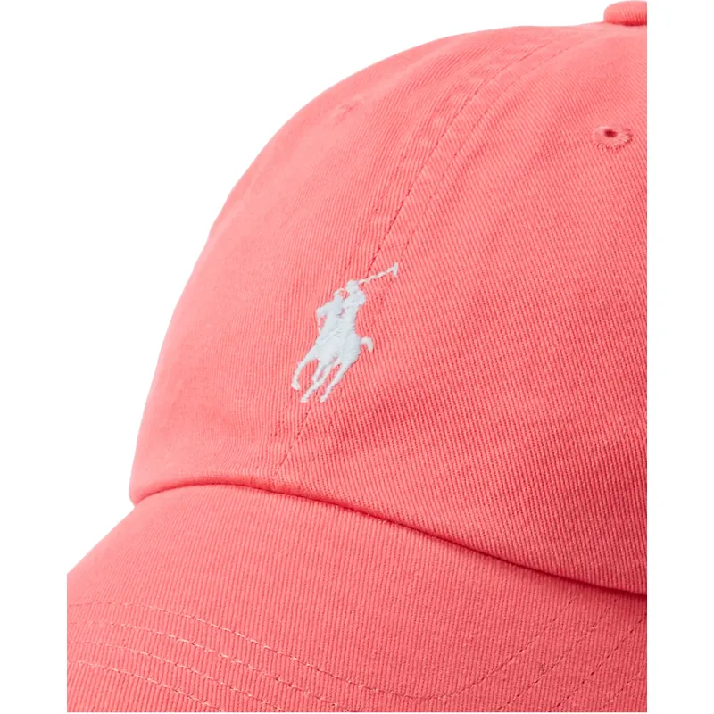 shapka-izvita-chervena-reguliruem-cotton-chino-classic-sport-ot-polo-ralph-lauren