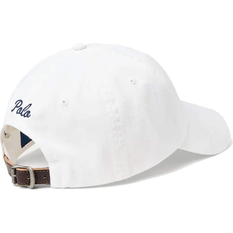 weisse-verstellbare-curved-cap-chino-classic-sport-script-von-polo-ralph-lauren