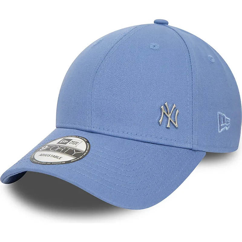blaue-gebogene-snapback-kappe-9forty-flawless-der-new-york-yankees-mlb-von-new-era