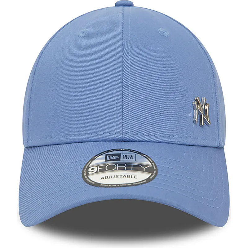 blaue-gebogene-snapback-kappe-9forty-flawless-der-new-york-yankees-mlb-von-new-era