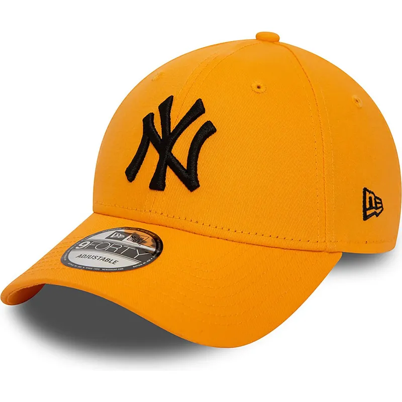 shapka-izvita-oranzhev-reguliruem-9forty-league-essential-na-new-york-yankees-mlb-ot-new-era
