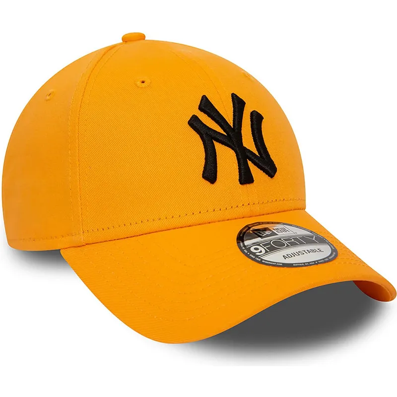 shapka-izvita-oranzhev-reguliruem-9forty-league-essential-na-new-york-yankees-mlb-ot-new-era