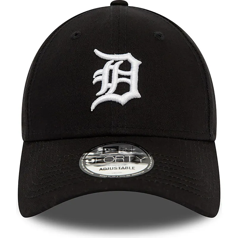 shapka-izvita-cherna-reguliruem-9forty-league-essential-na-detroit-tigers-mlb-ot-new-era