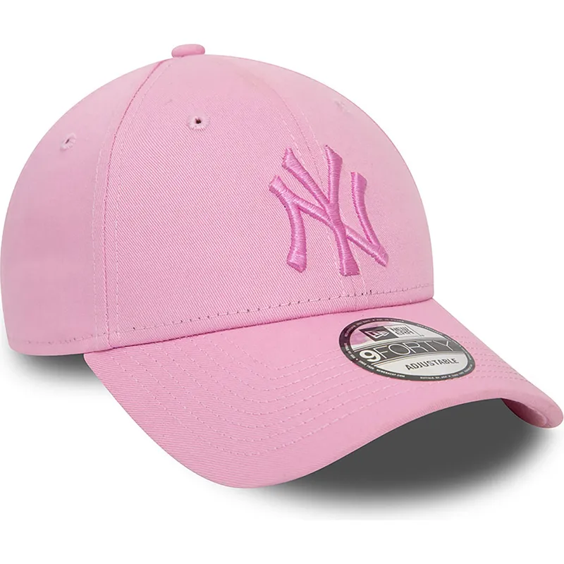 shapka-izvita-roza-reguliruem-9forty-league-essential-na-new-york-yankees-mlb-ot-new-era