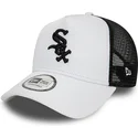 shapka-izvita-traker-byala-snapbek-a-frame-league-essential-na-chicago-white-sox-mlb-ot-new-era