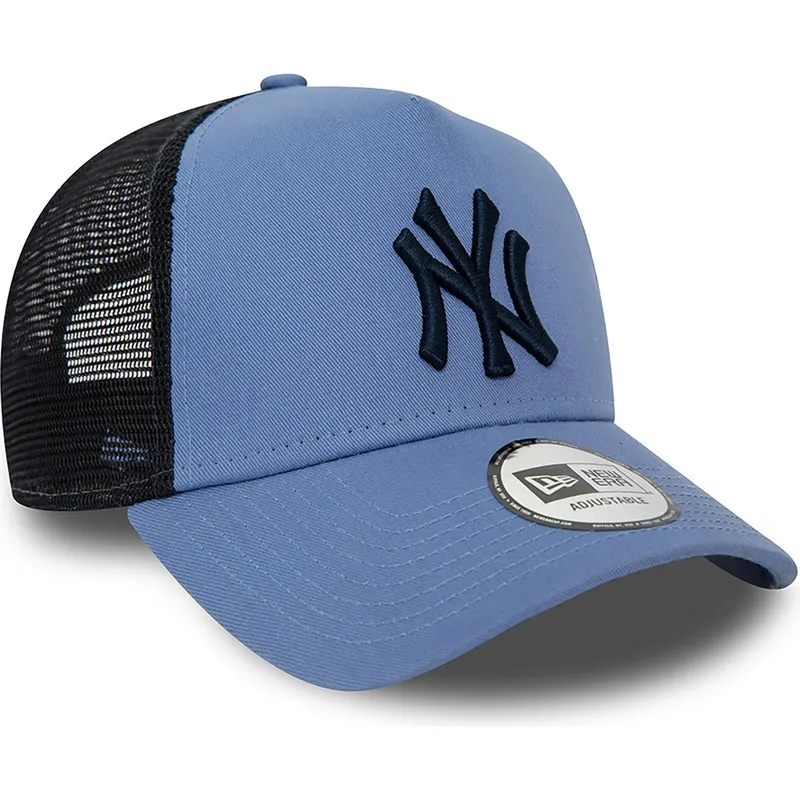 shapka-izvita-traker-sinya-snapbek-a-frame-league-essential-na-new-york-yankees-mlb-ot-new-era