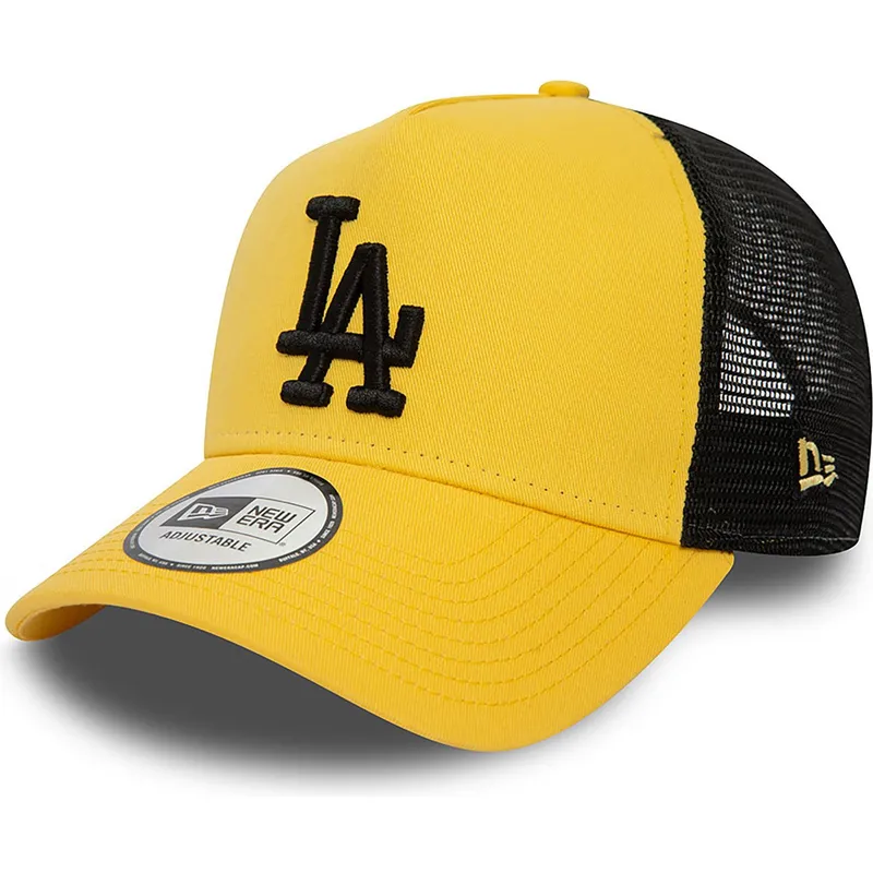 shapka-izvita-traker-zhlt-snapbek-a-frame-league-essential-na-los-angeles-dodgers-mlb-ot-new-era
