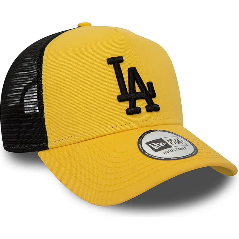 shapka-izvita-traker-zhlt-snapbek-a-frame-league-essential-na-los-angeles-dodgers-mlb-ot-new-era